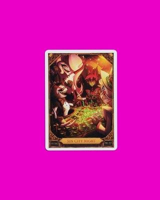 NEW 2026 Hazbin Hotel Promo Card 27 SIN CITY LvlUp Expo Foil Sealed Vivziepop