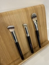 Lot Of 3 Angled Foundation Brush Angled Conceal Highlighter Liquid Cream Brush