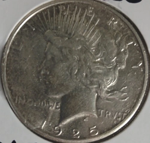 1925 S Peace Dollar 90% Silver Condition Rarity San Francisco Key Date Raw VF