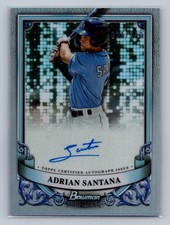 2024 Bowman Sterling Refractor ADRIAN SANTANA AUTO #PA-AS NM #/150