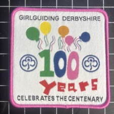 Girlguiding 100 Years Centenary Carnival Badge Patch Guides Sew Camp Blanket
