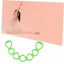 7 Ring Stretch and Resistance Exercise Band Stretch Band for Home green