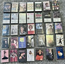 Lot Of 109 Cassettes Some New 70s 80s, 90s. Mixed Genre Very Clean But Untested