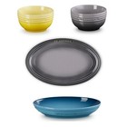 Le Creuset  Bowl 330ml Yellow Flint ea1  platter 25cm  Flint Oval Dish23cm Marin