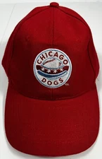 Chicago Dogs Baseball Hat Cap Red Adjustable Associated Premium Corp
