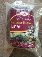 Doublure panier suspendu Doff laine et mousse facile à utiliser, se moule dans n'importe quel panier de forme
