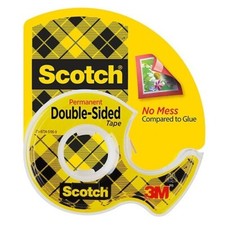 Scotch Double Sided Tape 1/2"X450" Permanent School Office Crafts Teacher Dorm