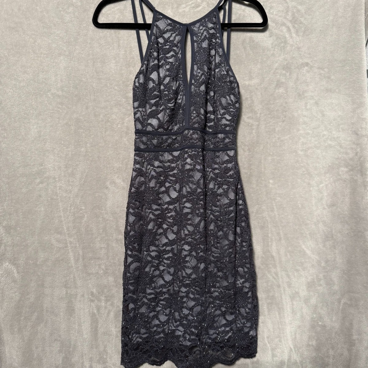 midi lace sheath dress Women's Gaia Sheath V-Neck Lace Midi Dress XS/S/M/L/XL/Customize Cream MEAN BLVD Cream / S main image 0