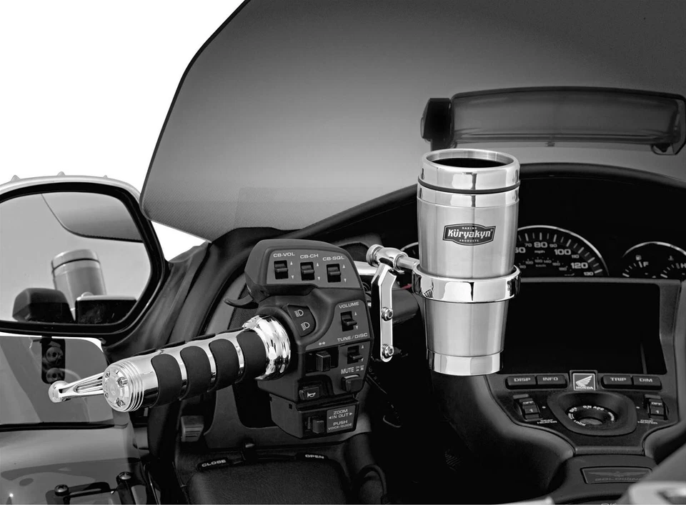 Kuryakyn 1463 Chrome Drink Holder with Stainless Steel Mug for Perch Mount - Изображение 3 из 3