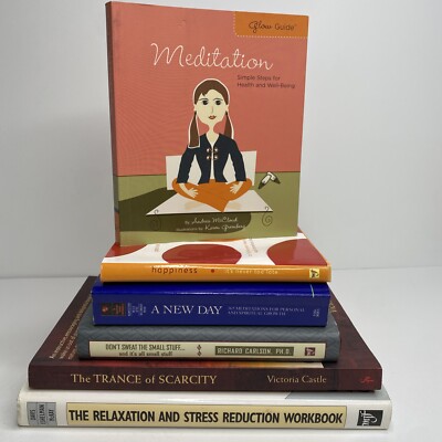 Enlightenment Meditation Relaxation and Self-Fulfillment, Self-Help Lot Of 6