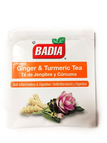 50 Bags Badia Jengibre & Curcuma Te Digestivo/Ginger Turmeric Tea Digestive - Picture 3 of 3