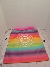 Build A Bear Carrier Tote Bag Backpack Tie dye Multicolor Rainbow