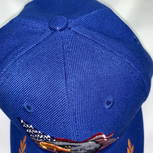 USA Embroidered AMERICAN EAGLE Blue Flag TRUCKER HAT Baseball Cap Adjustable - Picture 4 of 6