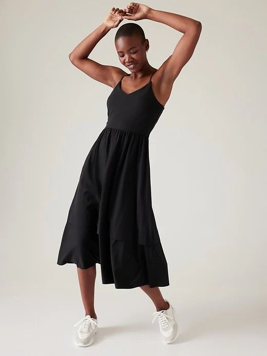 chinese dress ladies Dress Casual Maxi By Athleta In Black, Size:S main image 1