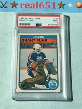 1982 O-Pee-Chee #105 GRANT FUHR Rookie | PSA 9 Mint Sharp Well Cent | HOF RC
