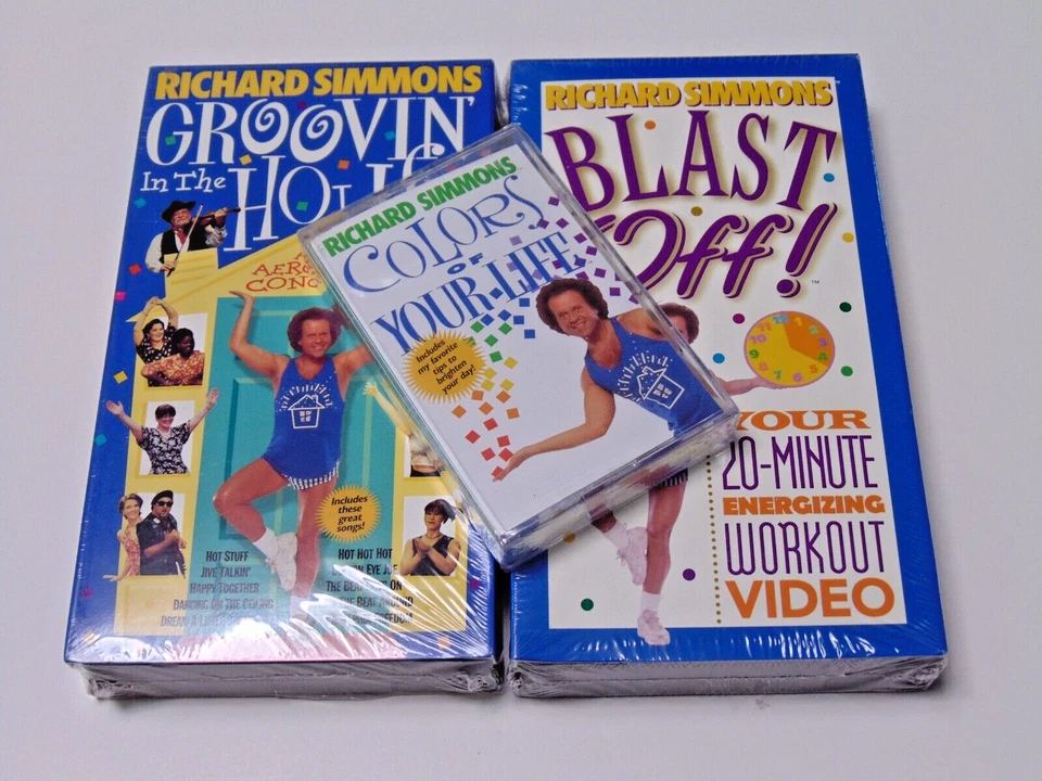 Richard Simmons VHS Tapes Audio Cassette NEW SEALED Exercise Workout Videos New - Image 2 of 4