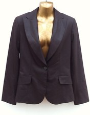 Jus D'orange Paris / Tk Maxx Blazer Size Uk 12 (france 3) Chocolate Sheen Finish