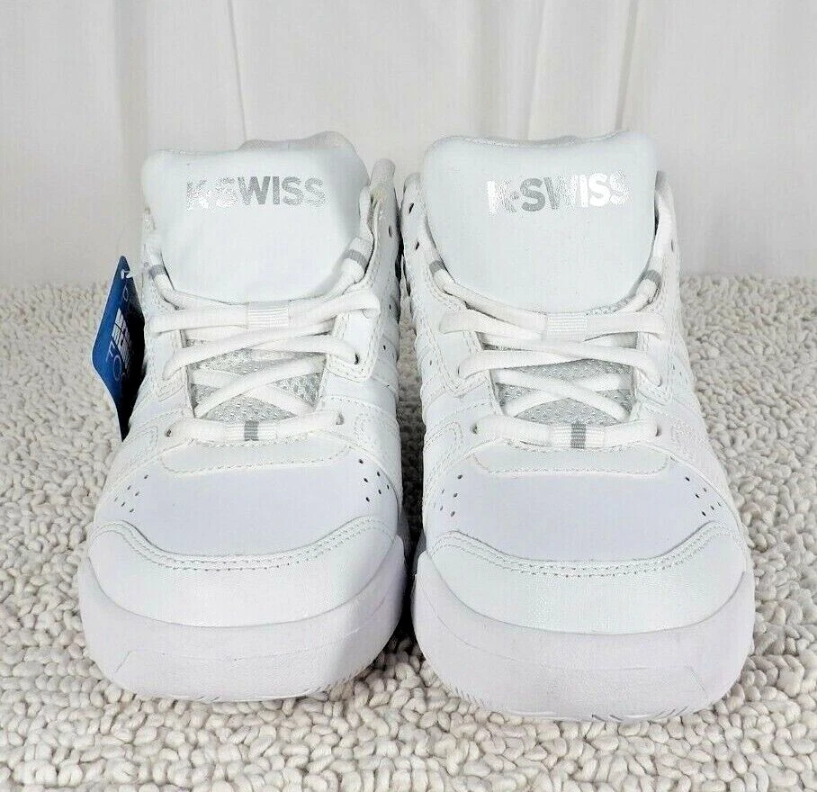 K swiss mens white shoes sales