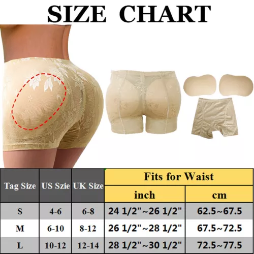 FAKE ASS Butt and Hip Enhancer Booty 4 Pads Underwear Pants Women Body Shaper US - Picture 32 of 35