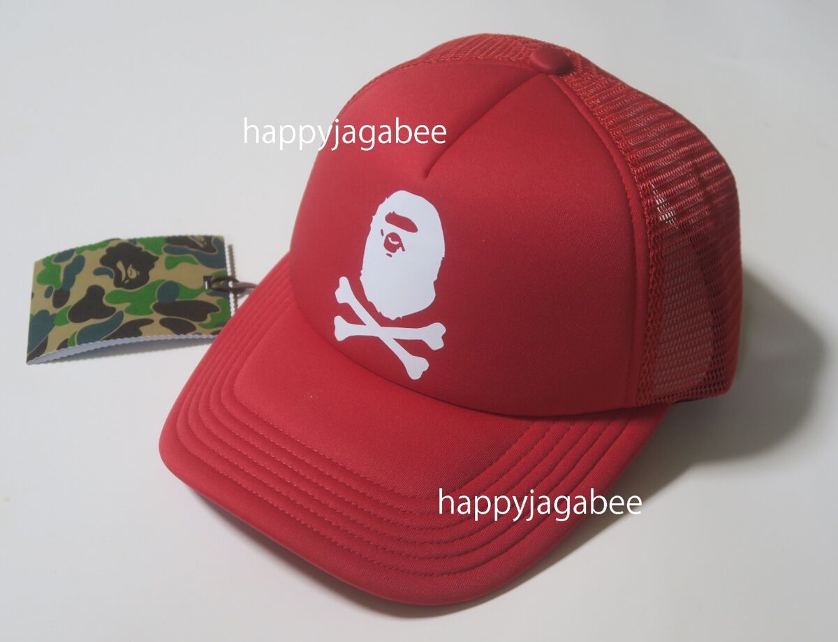A BATHING APE Men's Goods APE CROSSBONE MESH CAP 4K20180001 A BATHING APE Men's Goods APE CROSSBONE MESH CAP 4K20180001