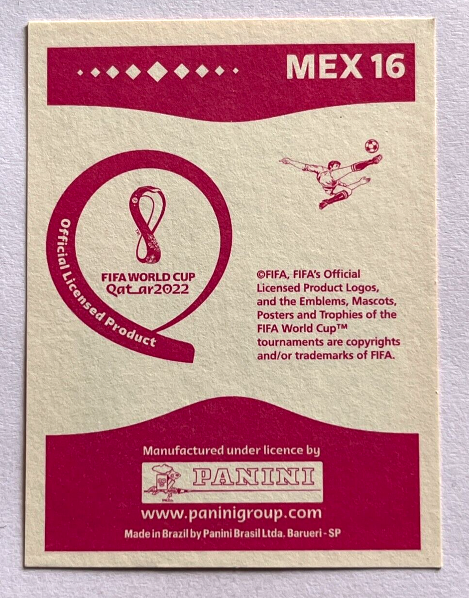 2022 FIFA WC Qatar Panini Sticker #187 MEX 16 CARLOS RODRIGUEZ