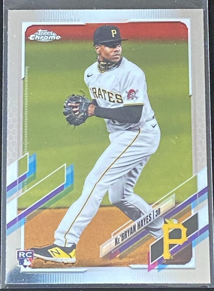 Ke'Bryan Hayes RC 2021 Topps Chrome Rookie Card #191 Pittsburgh Pirates