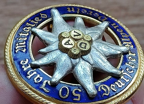 Old German beautifull enameled badge Rare - Picture 4 of 13