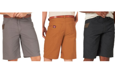 Herren Wrangler Workwear Relaxed Fit Techniker Short 100% Baumwolle Ripstop