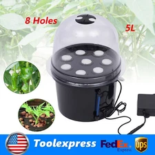 PP Hydroponics Seedling & Cloning System Aeroponic Propagation Kit 8 Plant Sites