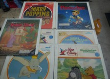 LOT 7 LASERDISC LD ROBIN HOOD WINNIE THE POOH PINOCCHIOMARY POPPINS DUMBO READ