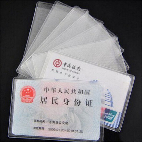 10X PVC Credit Card Holder Protect ID Card Business Card Cover Clear Froste CA - Picture 8 of 8