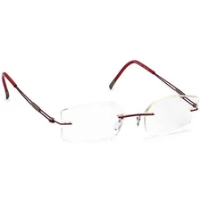 Silhouette Eyeglasses 5227 40 6059 Titan Burgundy Rimless Austria 47[]17 140