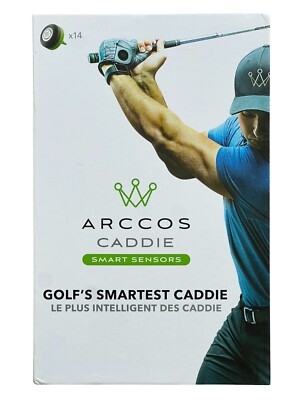 Arccos Caddie Smart Sensors 14pc Golf GPS Tracker AI App Lightly