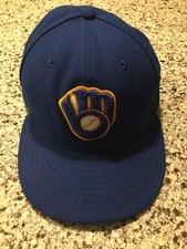 MILWAUKEE BREWERS Authentic MLB On Field Fitted New Era 59fifty Hat/Cap Sz 7 1/2