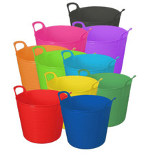 26L FLEXI TUB BUCKET PLASTIC FLEXIBLE TUBS STORAGE CONTAINER FEED TRUG 