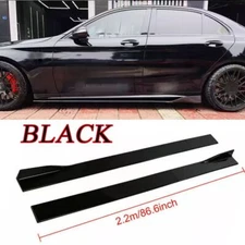 86.6'' Car Side Skirts Rocker Panel for Benz C200 C250 C300 C350 C63 AMG USA