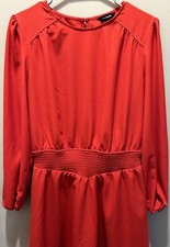 Express Women’s Medium Red Mini  Dress With Sleeves
