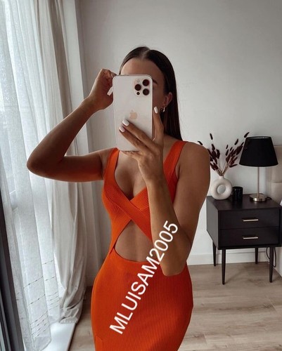 ZARA KNIT DRESS WITH CUT-OUT LIMITED 
