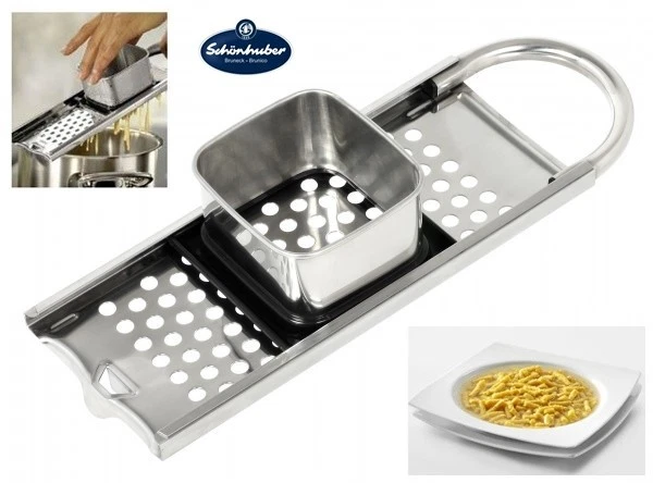 IWILCS Spaetzle Maker, Grattugia per Spaetzle, Utensile per Spätzle con Colino, Professionale Spatzle in Acciaio Inox, Facile da Pulire, per Spaetzle e Noodles Fatti in Casa