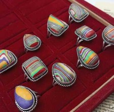 Rainbow Chalsica 925 Sterling Silver Plated R...