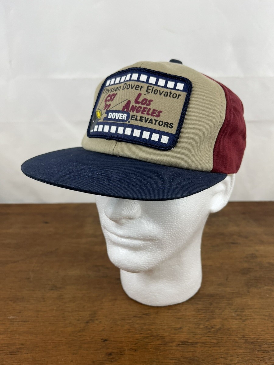 Rare Vintage 1999 Thyssen Dover Elevator Snapback Trucker Cap Hat