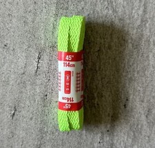 KIWI Neon Green Flat Shoe Laces 45" Replacement Sneakers Athletic Unisex NEW