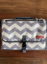 New Skip Hop Pronto Portable Baby Changing Pad Wipe Clean Mat, Zipper Pockets