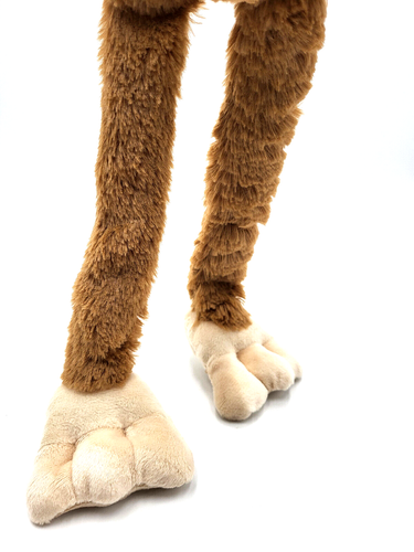BarkBox Hairy Henderson Bigfoot Plush Squeaky Tug & Shake Dog Toy 17" - Afbeelding 8 van 13