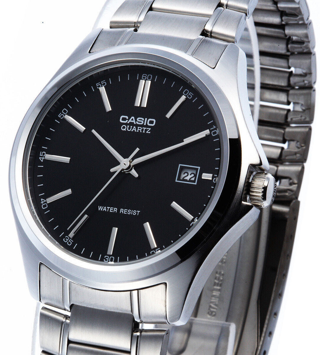 Casio Men Analog Black Watch Model MTP-1183A-1ADF Black Stainless