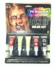 Tinsley Transfers Zombie 5-Piece Palette FX Face Paint Halloween Makeup Only Set