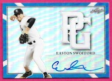2021 Leaf Perfect Game National Baseball EASTON SWOFFORD Blue Autograph 3/15