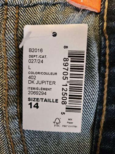Childrens Place Jeans Boys 14 DK Jupiter Bootcut Classic Fit 27x 27 Inseam NEW - Picture 9 of 10