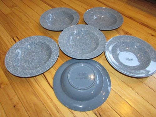 13 Pc Set MIKASA Ultrastone COUNTRY BLUE CU501 Dinner Plate 11" Bowl Platter - Picture 11 of 16