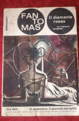 FANTOMAS N° 5  1963 IL DIAMANTE ROSSO  P.  SOUVESTRE M. ALLAIN MONDADORI